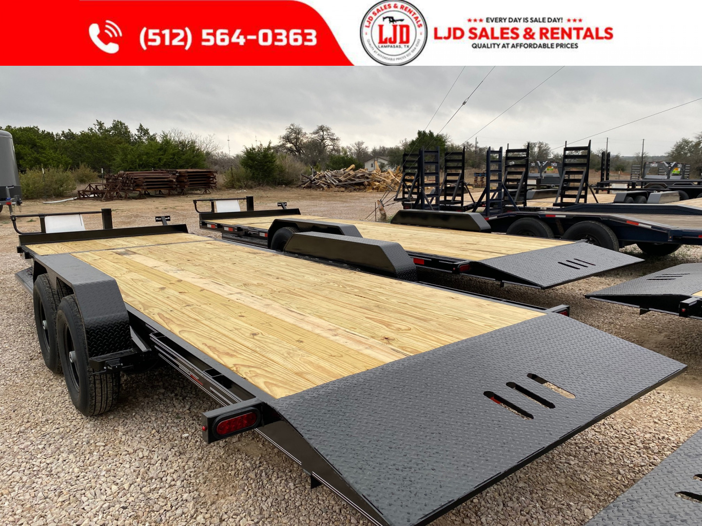 New 2026 AMW - Tilt / Equipment Trailer 22' - Heavy Duty - 14K GVWR