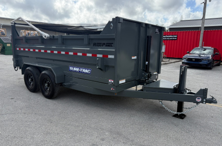 New 2026 Sure-Trac 7x14 Telescopic 14K 3' side Dump Trailer