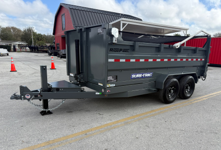 New 2026 Sure-Trac 7x14 Telescopic 14K 3' side Dump Trailer