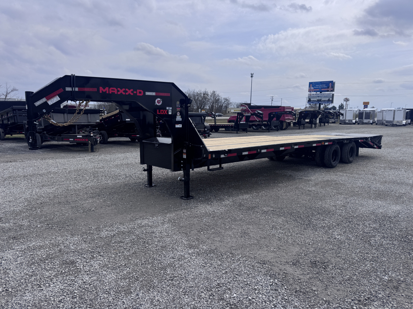 New 2026 MAXX-D LDX 102"x30' Dual Tandem Gooseneck Equipment Trailer