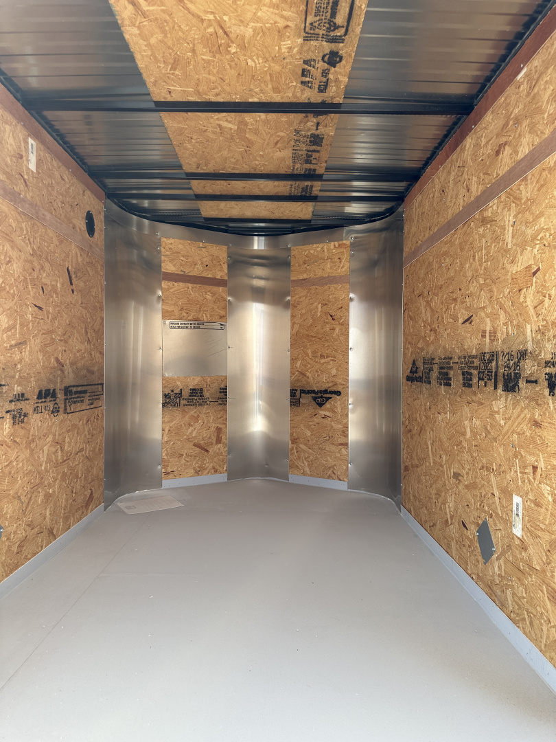 New 2024 Cargo Craft 5'x8'x5' Elite V Nose Single Axle with Single Rear Swing Door Cargo / Enclosed Trailer