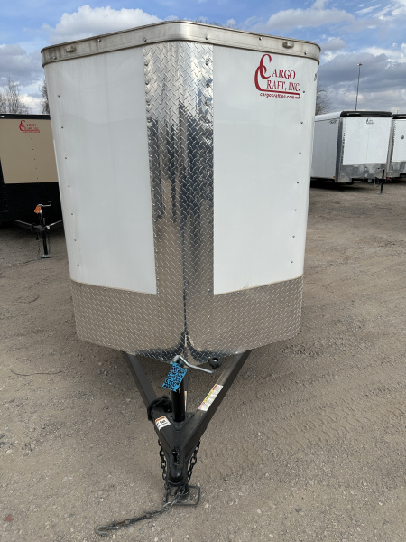 New 2024 Cargo Craft 5'x8'x5' Elite V Nose Single Axle with Single Rear Swing Door Cargo / Enclosed Trailer