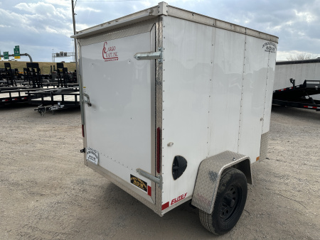 New 2024 Cargo Craft 5'x8'x5' Elite V Nose Single Axle with Single Rear Swing Door Cargo / Enclosed Trailer