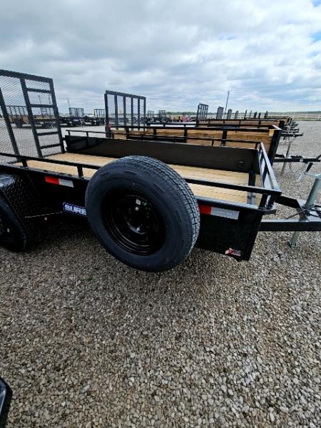 New 2026 Sure-Trac 7x12 5K Steel High Side Utility Trailer w/ Brakes