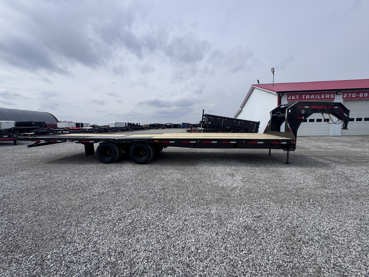New 2026 MAXX-D YDX 32' Hydraulic Dovetail Gooseneck Equipment Trailer