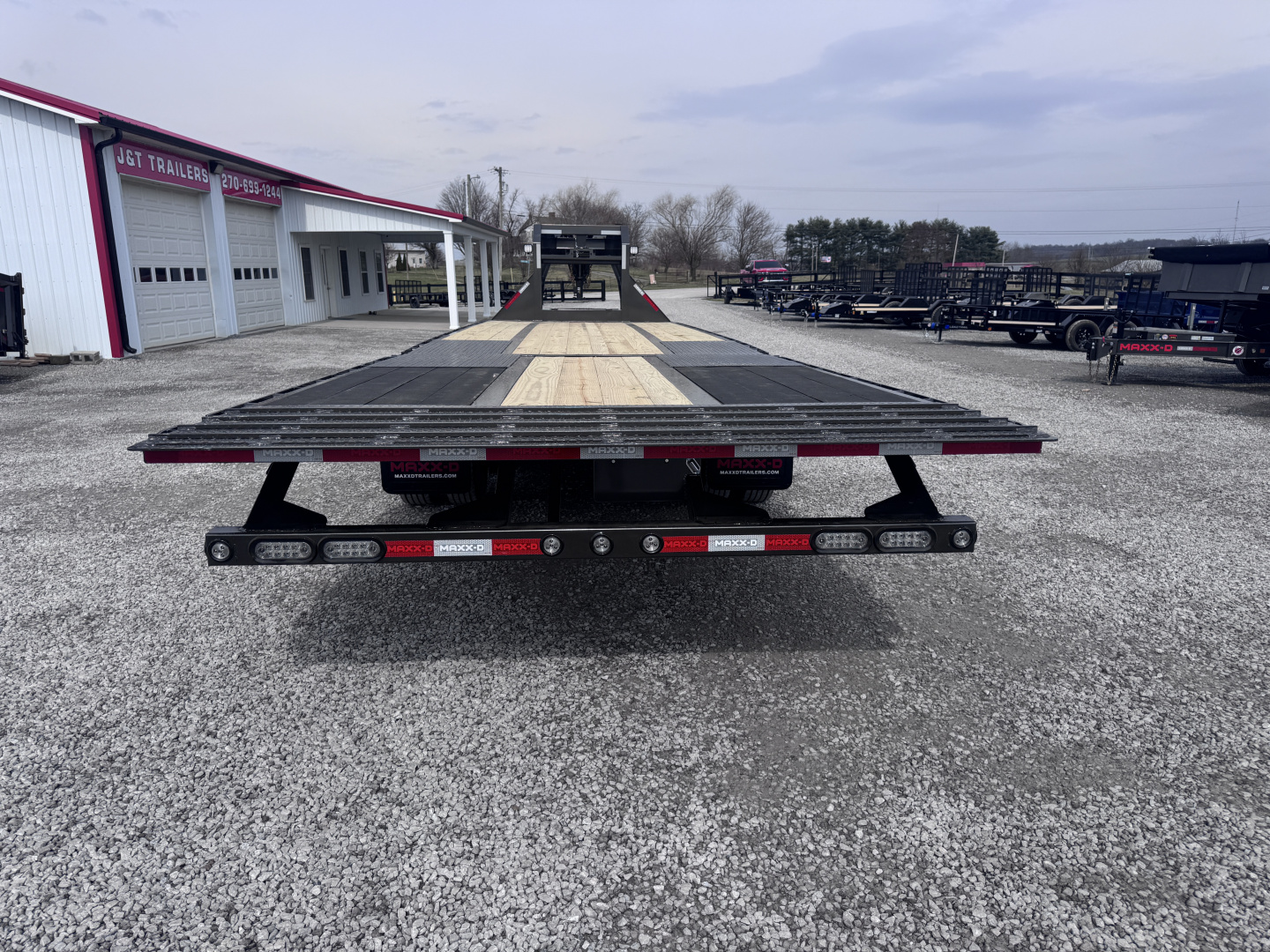 New 2026 MAXX-D YDX 32' Hydraulic Dovetail Gooseneck Equipment Trailer