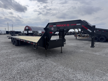 New 2026 MAXX-D 32' Hydraulic Dovetail Gooseneck Equipment Trailer