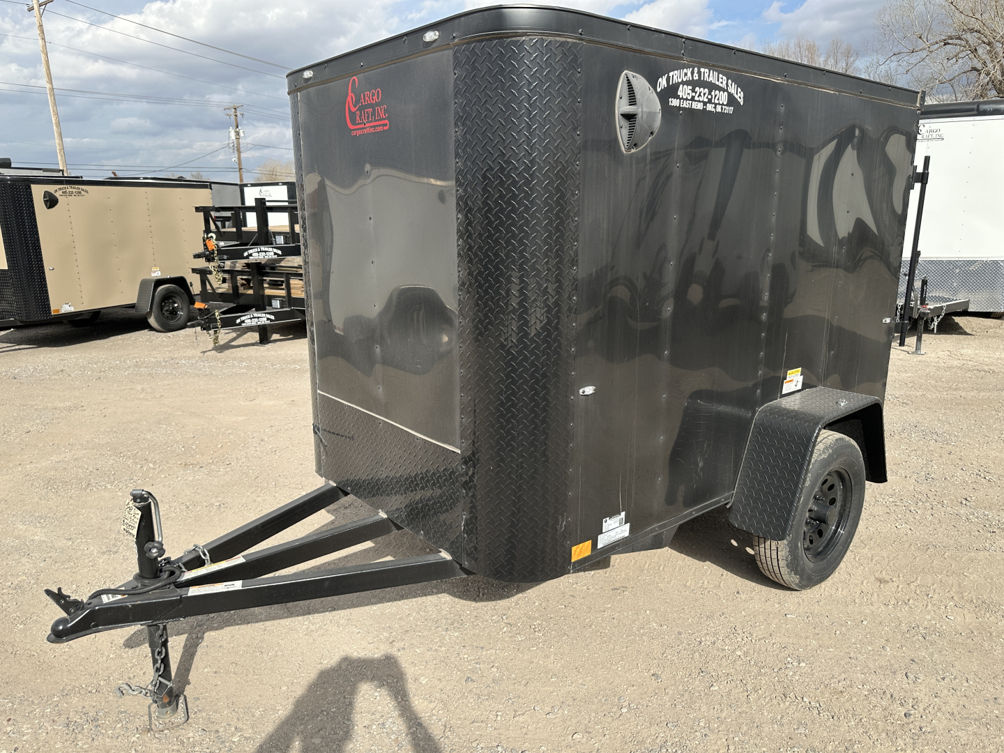 New 2025 Cargo Craft 5'x8'x5' Elite Flat Nose Single Axle with ramp door Cargo / Enclosed Trailer