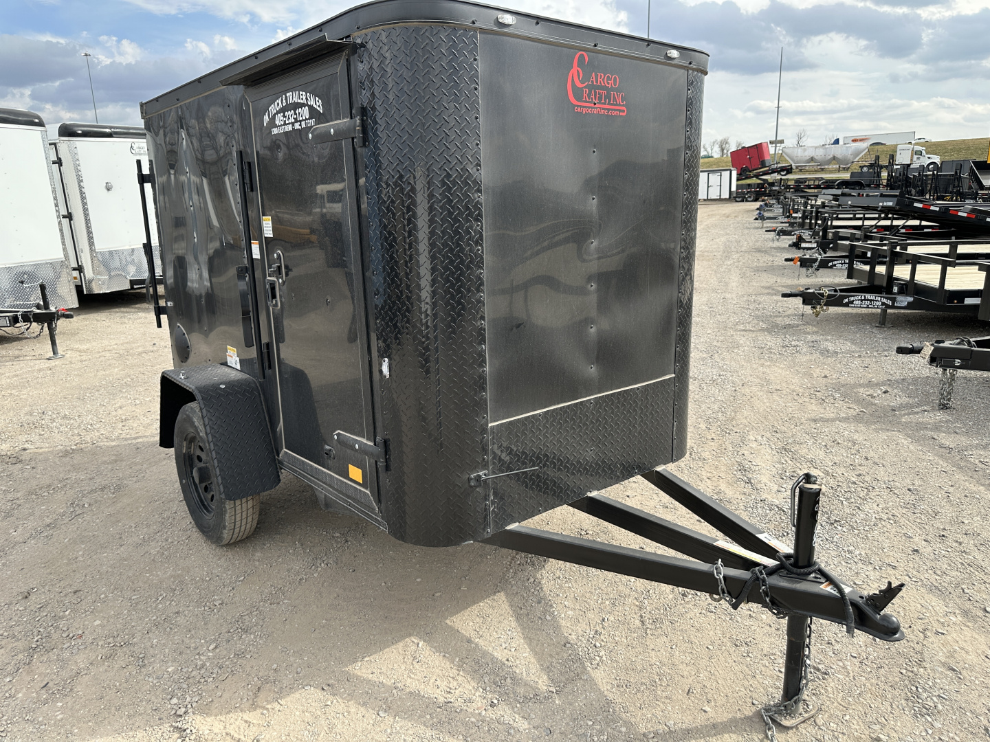 New 2025 Cargo Craft 5'x8'x5' Elite Flat Nose Single Axle with ramp door Cargo / Enclosed Trailer