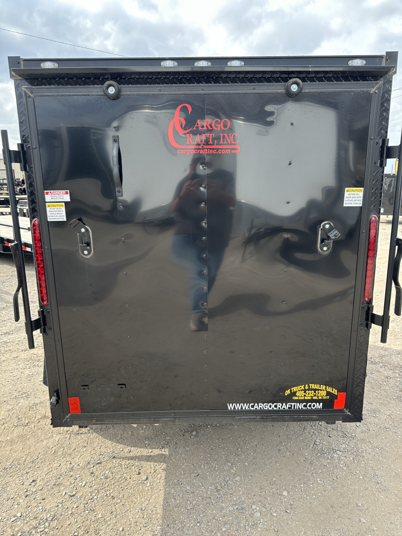 New 2025 Cargo Craft 5'x8'x5' Elite Flat Nose Single Axle with ramp door Cargo / Enclosed Trailer