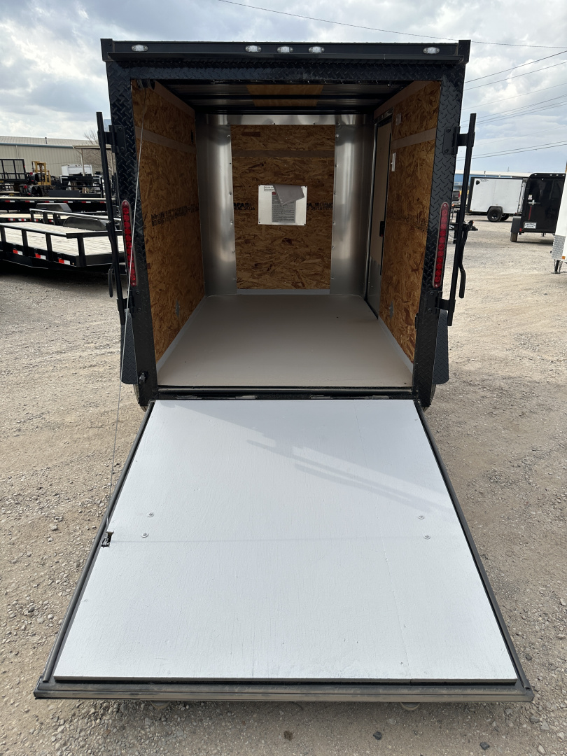 New 2025 Cargo Craft 5'x8'x5' Elite Flat Nose Single Axle with ramp door Cargo / Enclosed Trailer