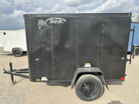 New 2025 Cargo Craft 5'x8'x5' Elite Flat Nose Single Axle with ramp door Cargo / Enclosed Trailer