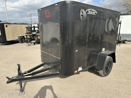 New 2025 Cargo Craft 5'x8'x5' Elite Flat Nose Single Axle with ramp door Cargo / Enclosed Trailer