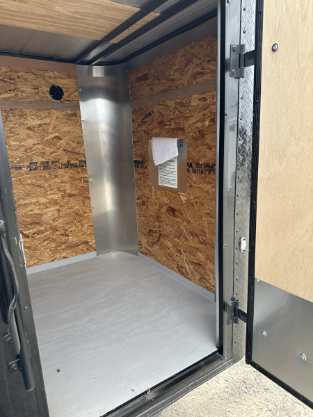 New 2025 Cargo Craft 5'x8'x5' Elite Flat Nose Single Axle with ramp door Cargo / Enclosed Trailer