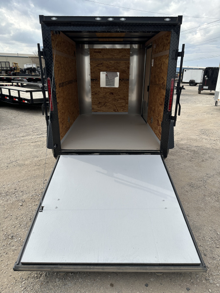 New 2025 Cargo Craft 5'x8'x5' Elite Flat Nose Single Axle with ramp door Cargo / Enclosed Trailer