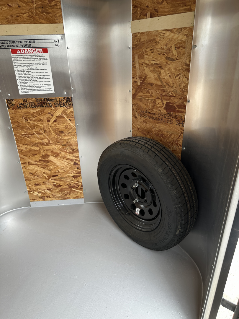 New 2025 Cargo Craft 5'x10'x5' Elite V Nose with side door and ramp door Cargo / Enclosed Trailer