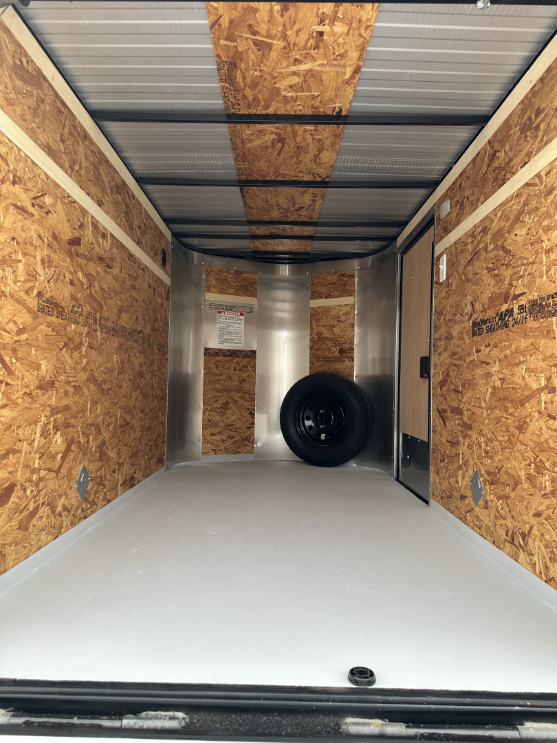 New 2025 Cargo Craft 5'x10'x5' Elite V Nose with side door and ramp door Cargo / Enclosed Trailer