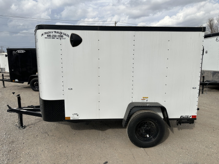 New 2025 Cargo Craft 5'x10'x5' Elite V Nose with side door and ramp door Cargo / Enclosed Trailer