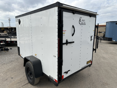 New 2025 Cargo Craft 5'x10'x5' Elite V Nose with side door and ramp door Cargo / Enclosed Trailer
