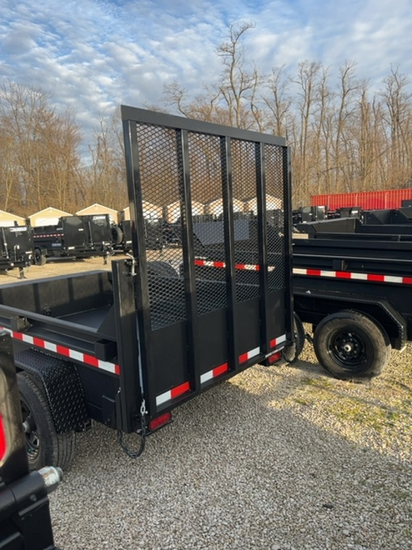 New 2026 Sure-Trac 5x8 5K Single Ram Dump Trailer w/ Landscape Gate
