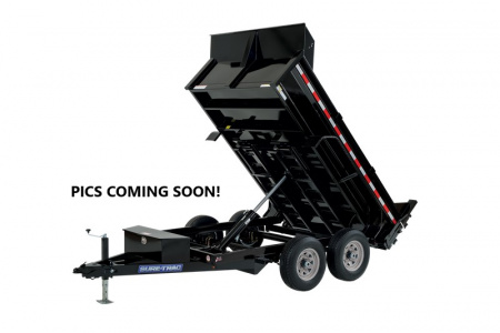 New 2026 Sure-Trac 5x8 5K Single Ram Dump Trailer w/ Landscape Gate