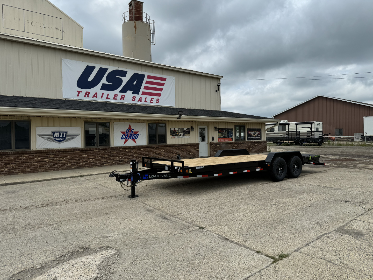 New 2026 Load Trail 83x22 Skidsteer 14k w/Max Ramps Equipment Trailer