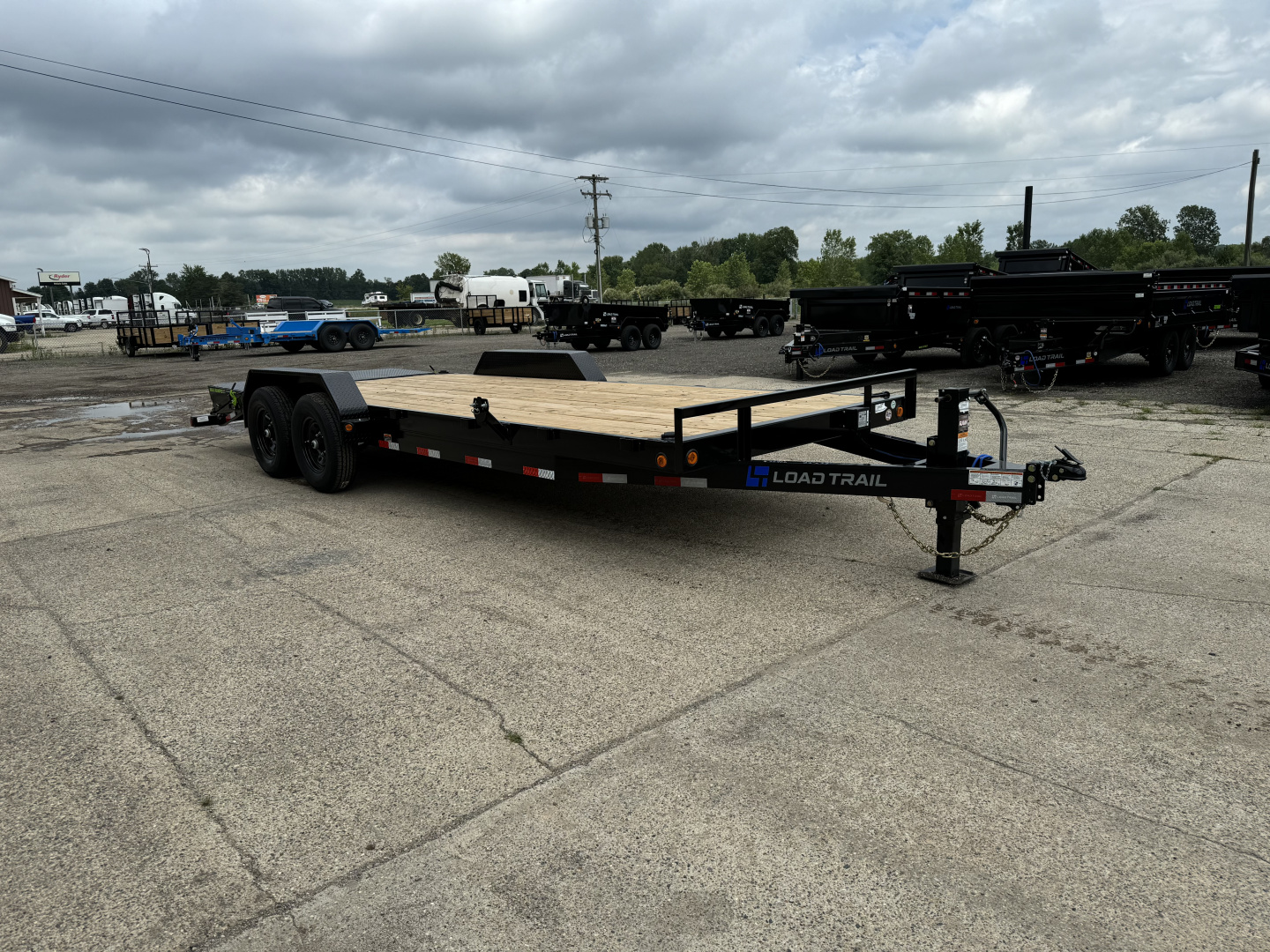 New 2026 Load Trail 83x22 Skidsteer 14k w/Max Ramps Equipment Trailer