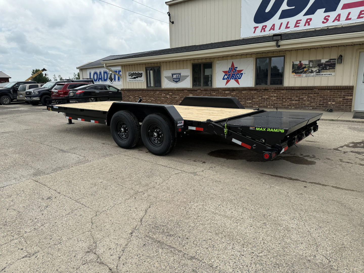 New 2026 Load Trail 83x22 Skidsteer 14k w/Max Ramps Equipment Trailer
