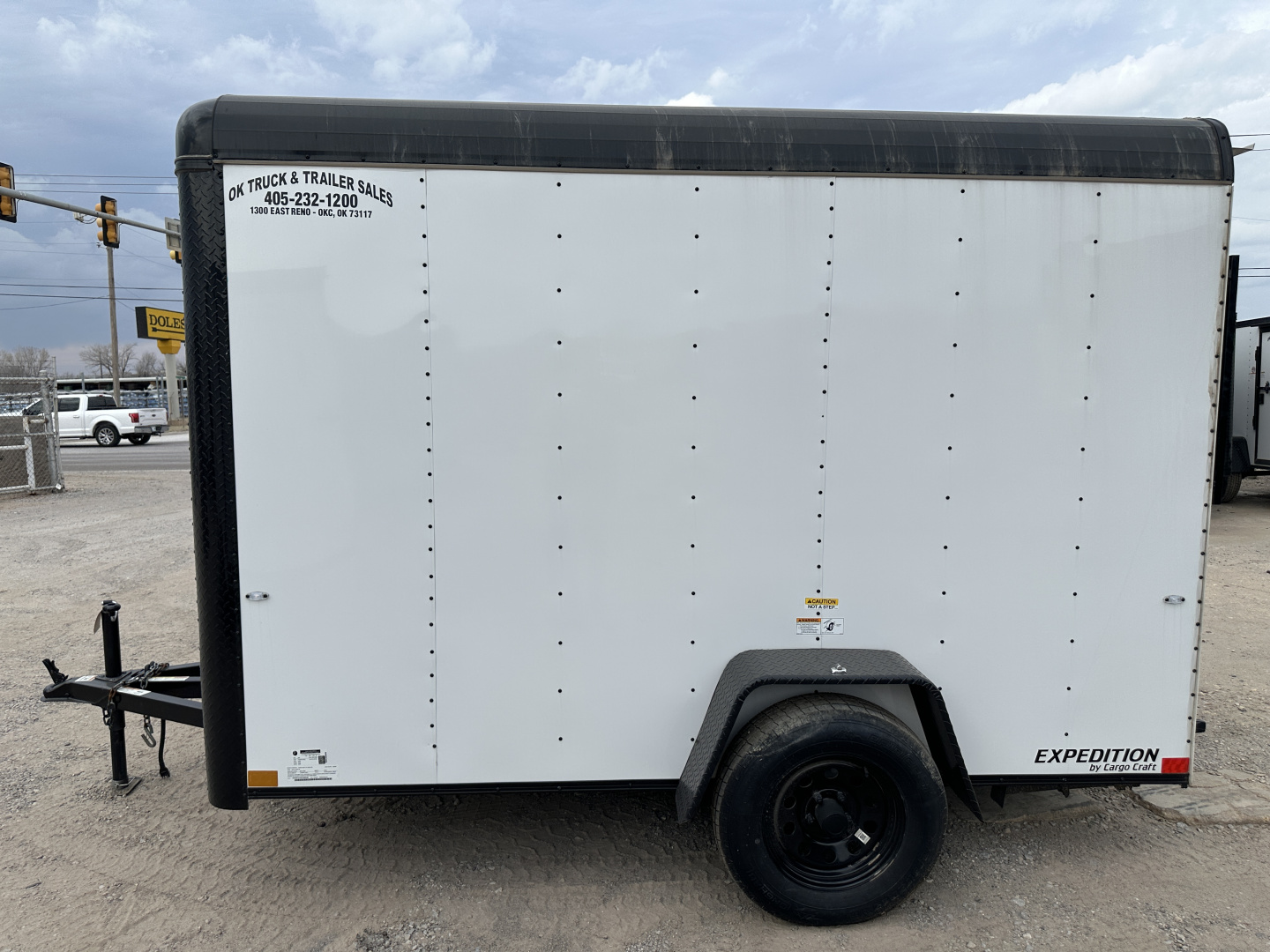 New 2025 Cargo Craft 6'x10'x6'6" Expedition Extreme White / Black out w/ ramp door Cargo / Enclosed Trailer