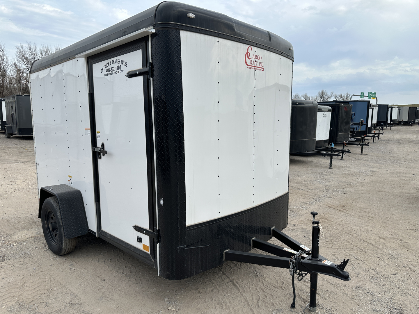 New 2025 Cargo Craft 6'x10'x6'6" Expedition Extreme White / Black out w/ ramp door Cargo / Enclosed Trailer