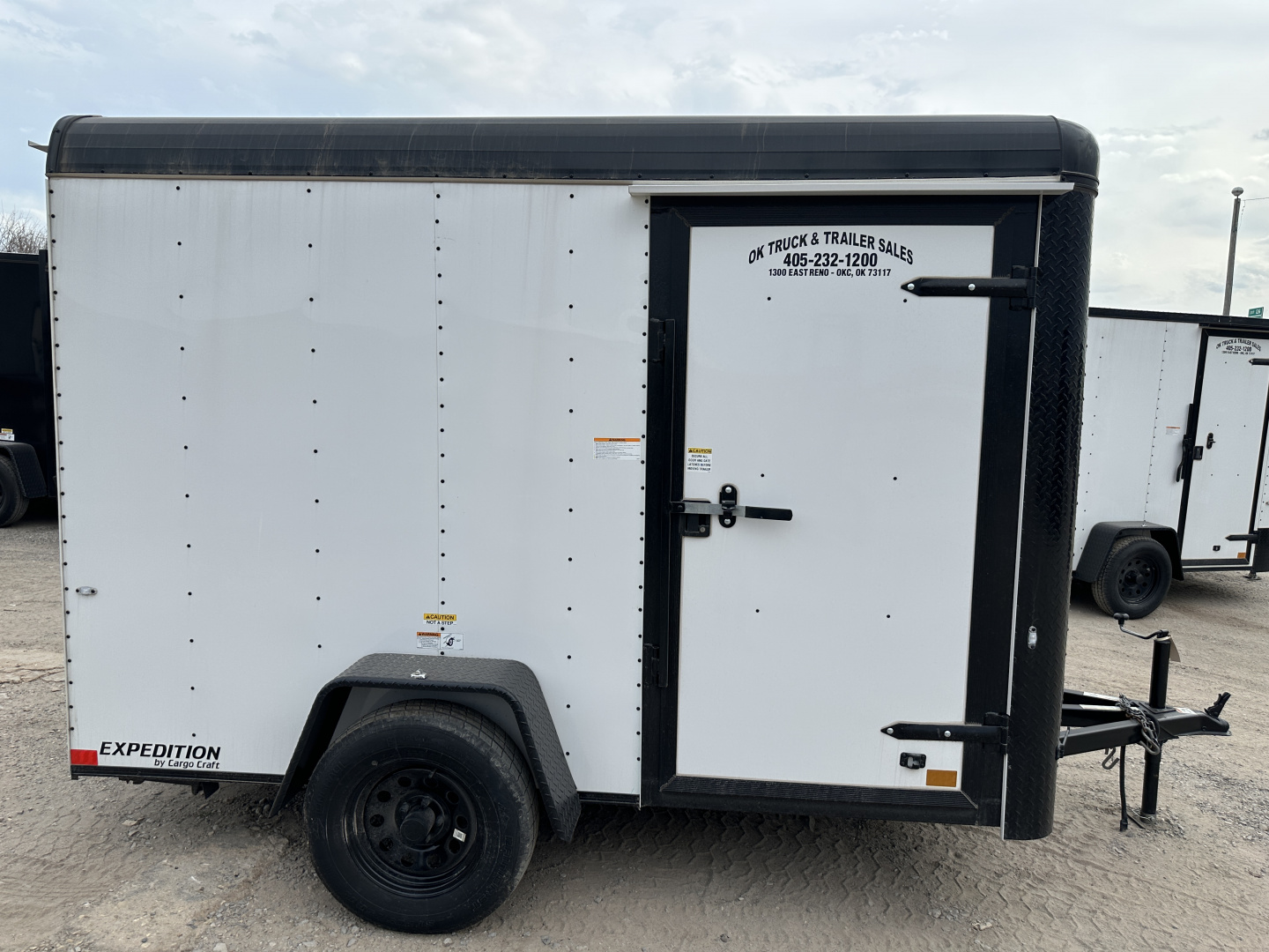 New 2025 Cargo Craft 6'x10'x6'6" Expedition Extreme White / Black out w/ ramp door Cargo / Enclosed Trailer