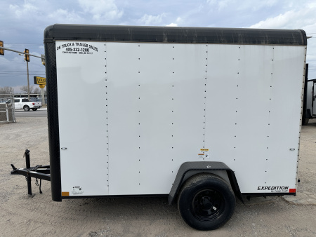 New 2025 Cargo Craft 6'x10'x6'6" Expedition Extreme White / Black out w/ ramp door Cargo / Enclosed Trailer