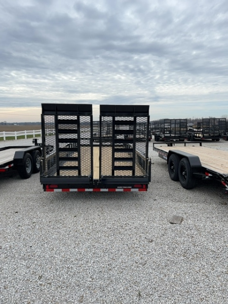New 2026 Sure-Trac 7 x 20 Tube Top 14K Utility Trailer w/ Mesh Ramps
