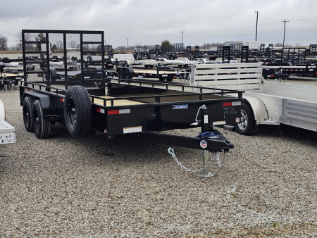 New 2026 Sure-Trac 7x18 10k Steel High Side Utility Trailer