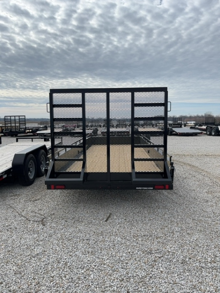 New 2026 Sure-Trac 7x18 10k Steel High Side Utility Trailer