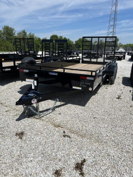 New 2026 Sure-Trac 7x18 10k Steel High Side Utility Trailer