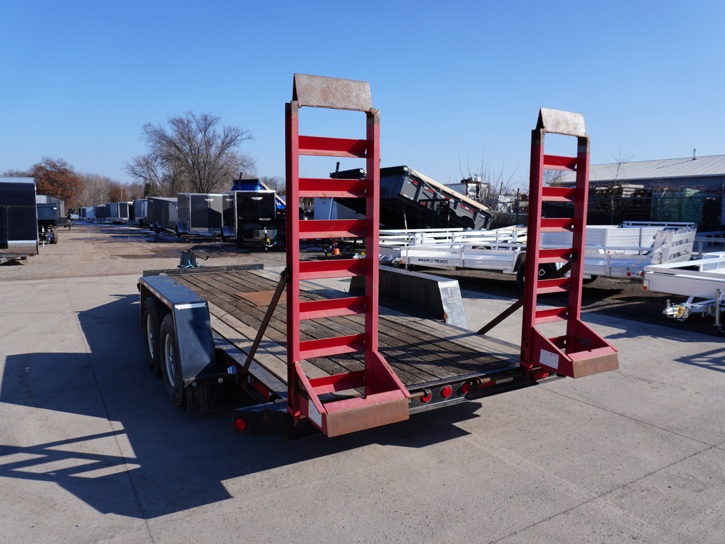 Used 2004 Towmaster Trailers 78"x18ft Equipment Trailer