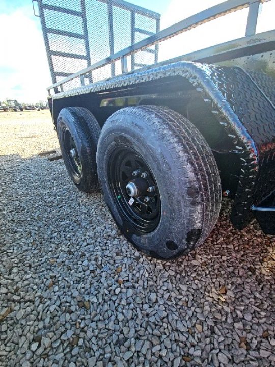 New 2026 Sure-Trac 7x16 10k Steel High Side Utility Trailer
