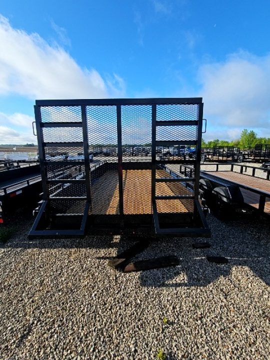 New 2026 Sure-Trac 7x16 10k Steel High Side Utility Trailer