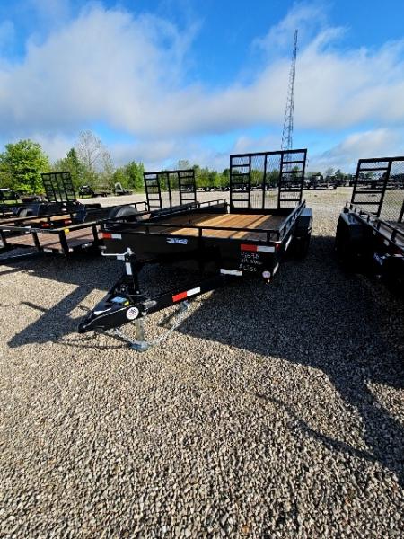 New 2026 Sure-Trac 7x16 10k Steel High Side Utility Trailer