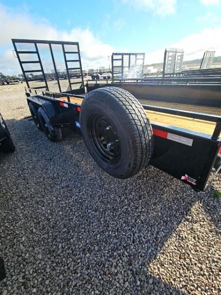 New 2026 Sure-Trac 7x16 10k Steel High Side Utility Trailer