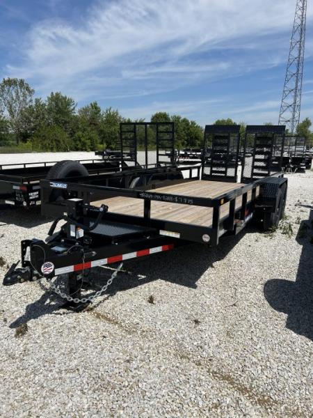 New 2026 Sure-Trac 7x18 14K Tube Top Utility Trailer