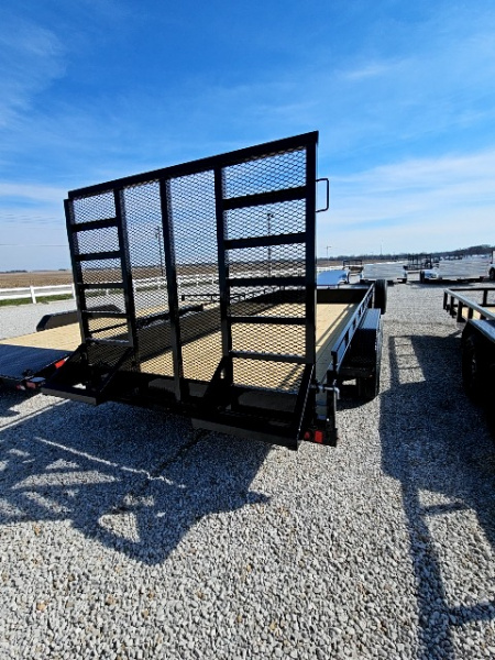 New 2026 Sure-Trac 7x18 10k Steel High Side Utility Trailer