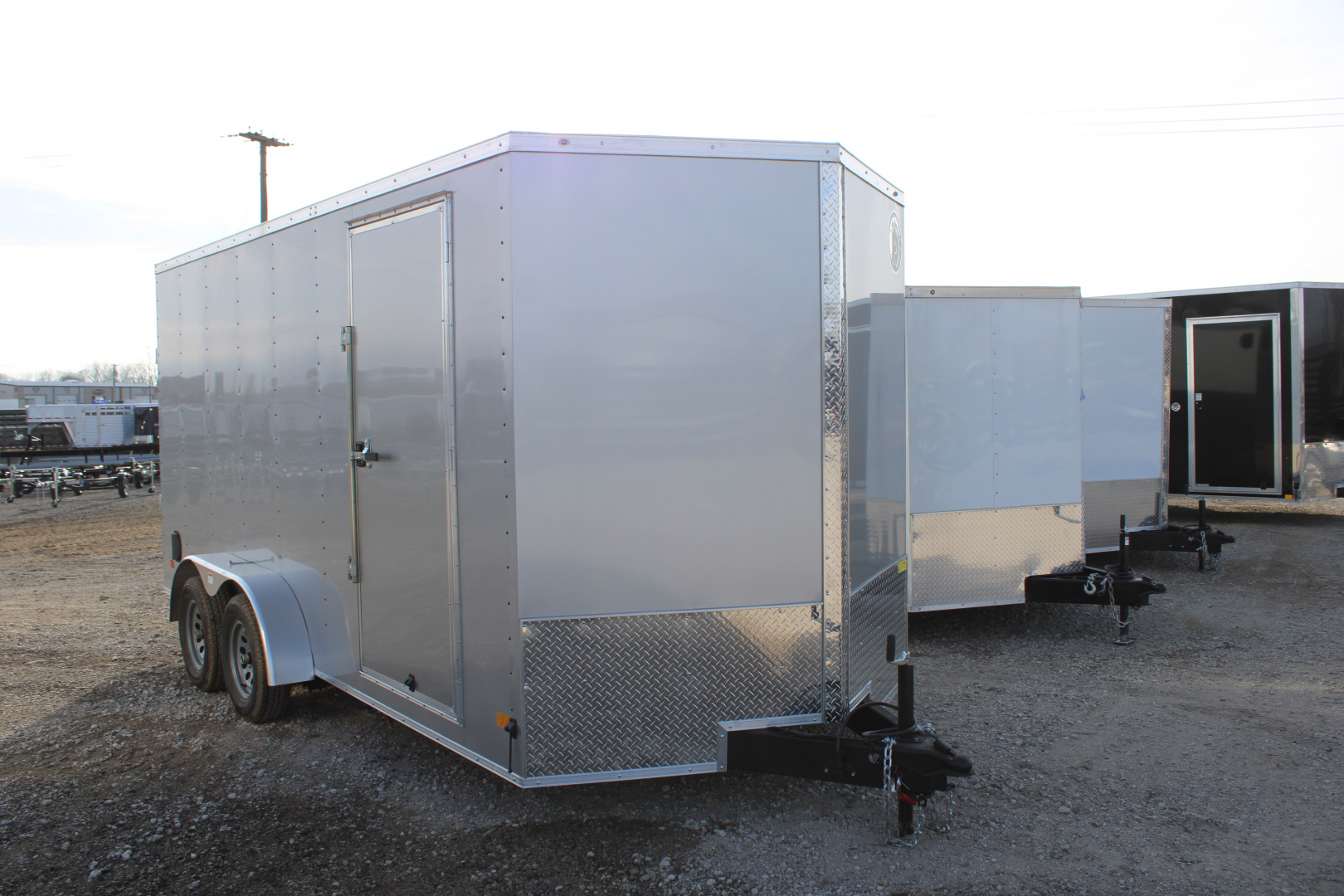 New 2026 Darkhorse Cargo 7X16 R WITH 7' INTERIOR HEIGHT STOCK ID 52352 Cargo / Enclosed Trailer