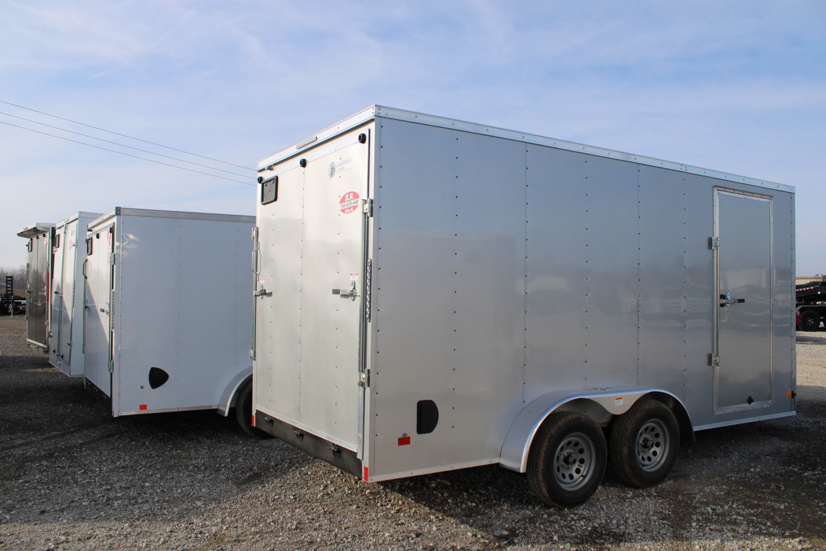 New 2026 Darkhorse Cargo 7X16 R WITH 7' INTERIOR HEIGHT STOCK ID 52352 Cargo / Enclosed Trailer