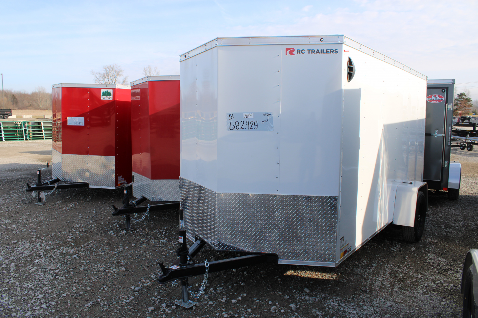 New 2026 RC Trailers 6X12 R RWT WITH 6" EXTRA INTERIOR HEIGHT STOCK ID 52284 Cargo / Enclosed Trailer