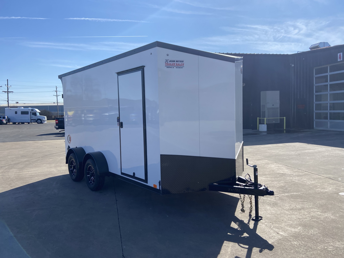 New United UJ 7X14 Cargo Enclosed Trailer