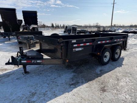 Used 2014 PJ Trailers 7'X14' Dump Trailer