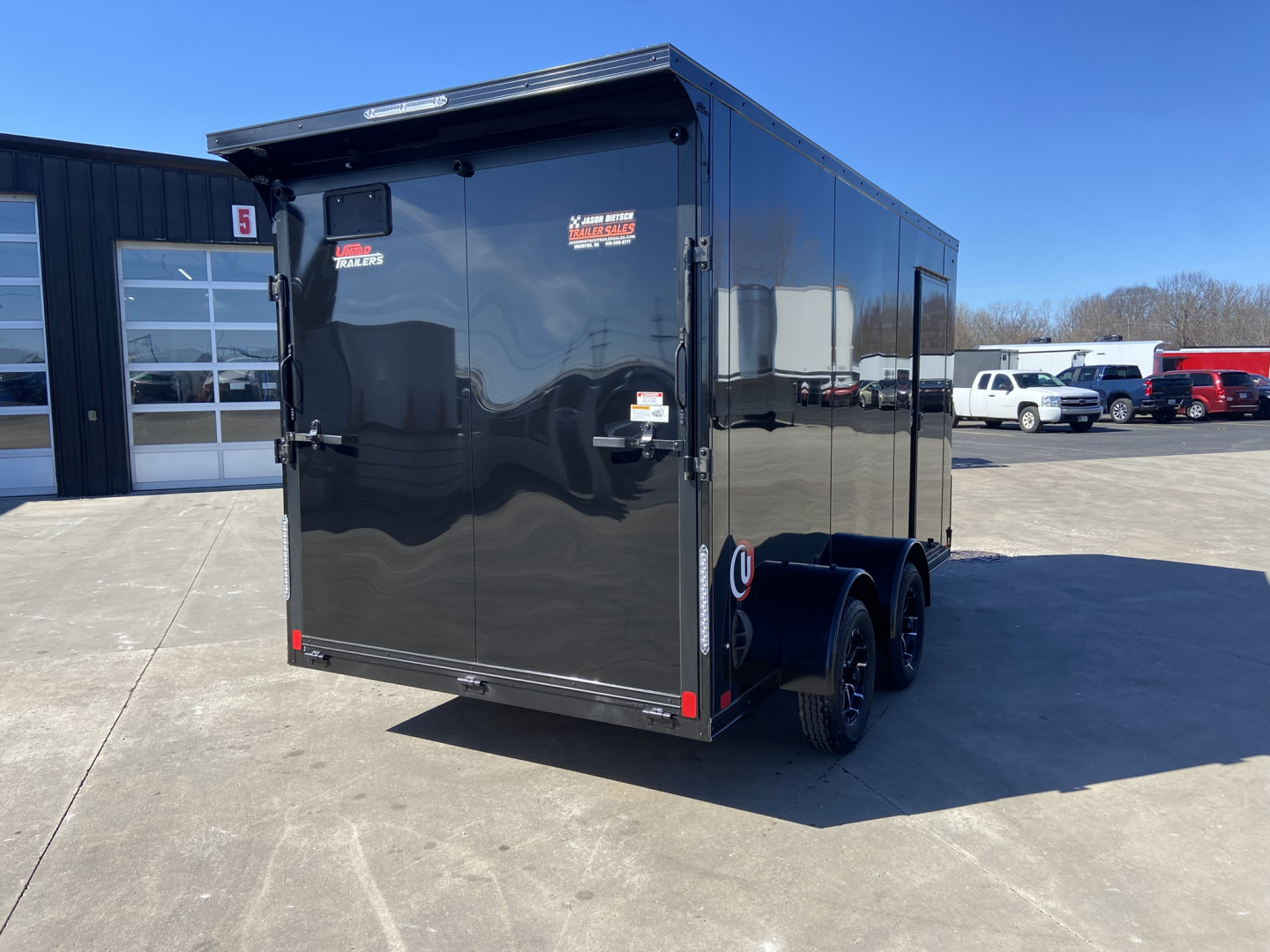 New United UJ 7X14 Cargo Enclosed Trailer