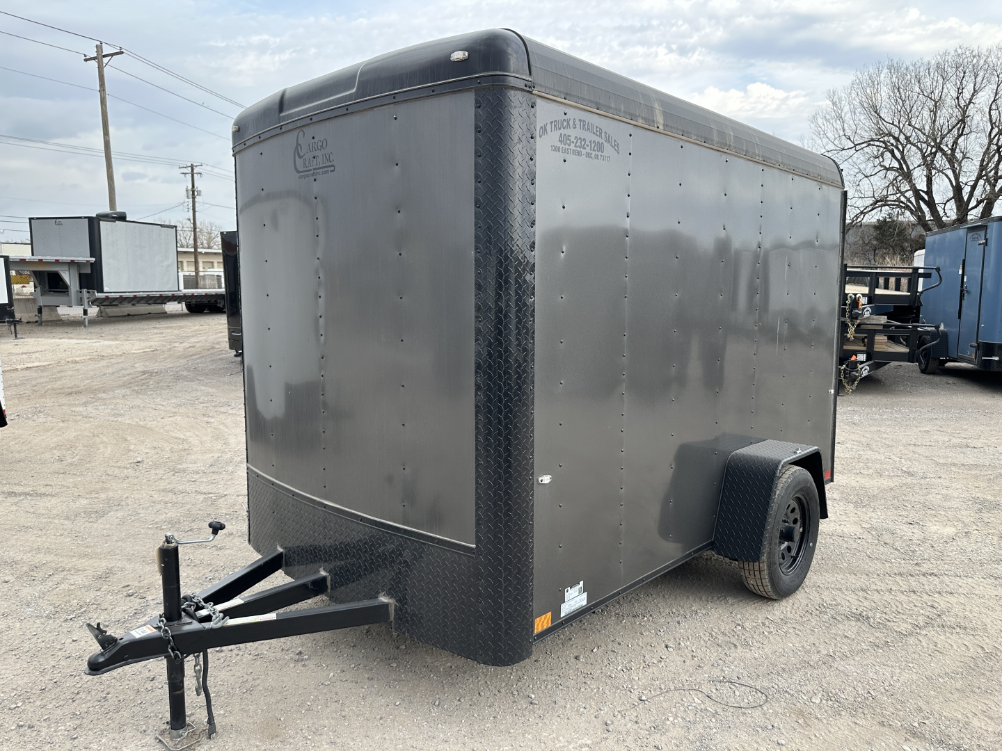New 2025 Cargo Craft 6'x10'x6'6" Expedition Extreme Charcoal Black out with ramp door Cargo / Enclosed Trailer